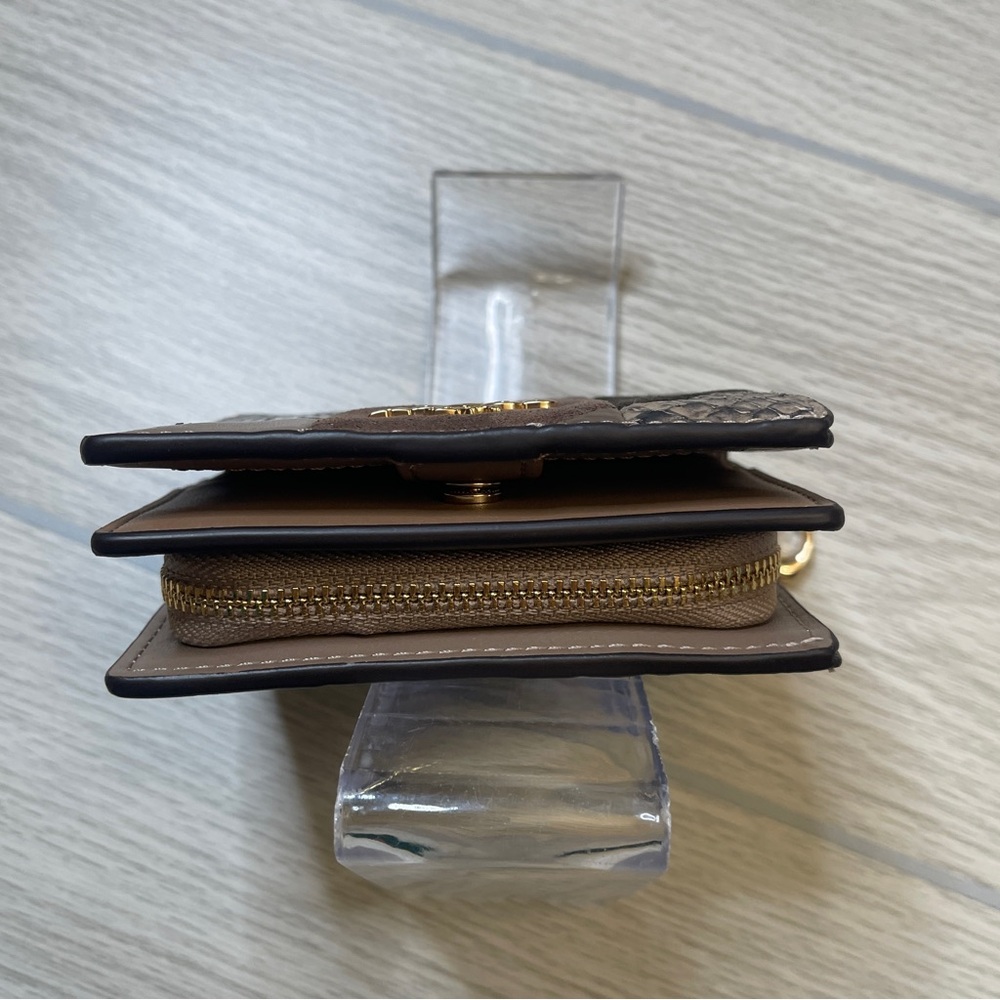 Coach Snap Wallet Leather Patchwork Snake Print B… - image 6